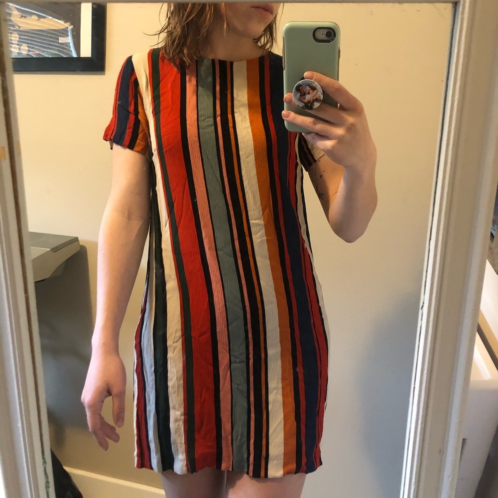 Colour striped dress